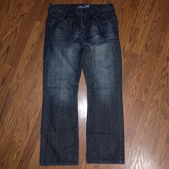 Helix slim boot cut men's jeans size 36x32 - Picture 2 of 6